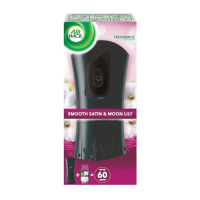 Air Wick stroj + náplň 250 ml Jemný satén a ľalia