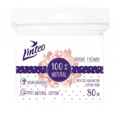 Linteo papierové vatové tyčinky 80ks