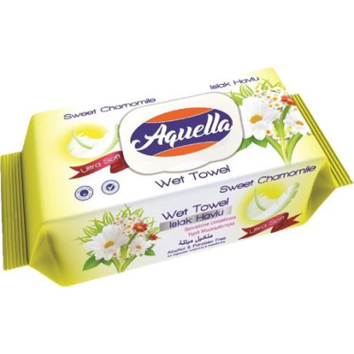 Aquella vlhčené utierky s vôňou kamilky 100ks