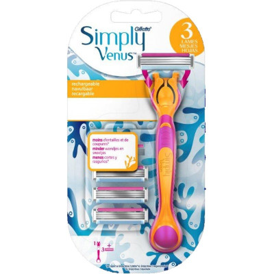 Gillette strojček+náhrada 3ks Simply Venus