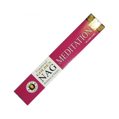 ZENHOME Vonné paličky Golden Nag Meditation 100% natural 15ks/bal