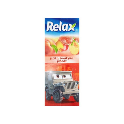 Relax džus 0,2L Jahoda-jablko-broskyňa