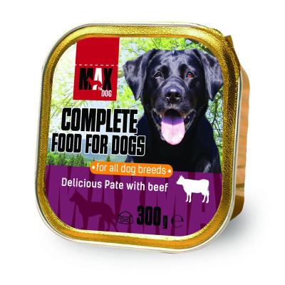 Max Dog krmivo pre psov 300g hovädzie