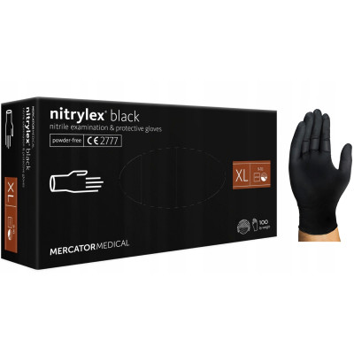 Mercator Nitrilové rukavice XL 100ks čierne