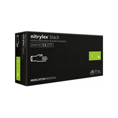 Mercator Nitrilové rukavice S 100ks čierne