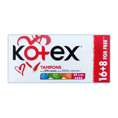 Kotex tampóny Super 16+8ks
