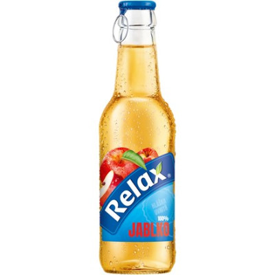Relax viečko 0,25L sklo 100% jablko