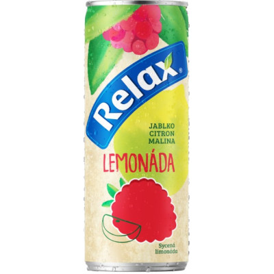 Relax Lemonáda 0,3L plech Citrón malina