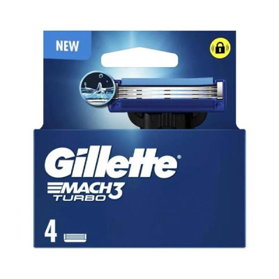 Gillette náhrada 4ks Mach3 Turbo