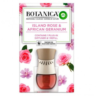 Air Wick elektr. stroj + náplň 19ml Botanica Island Rose and Africa Germanium
